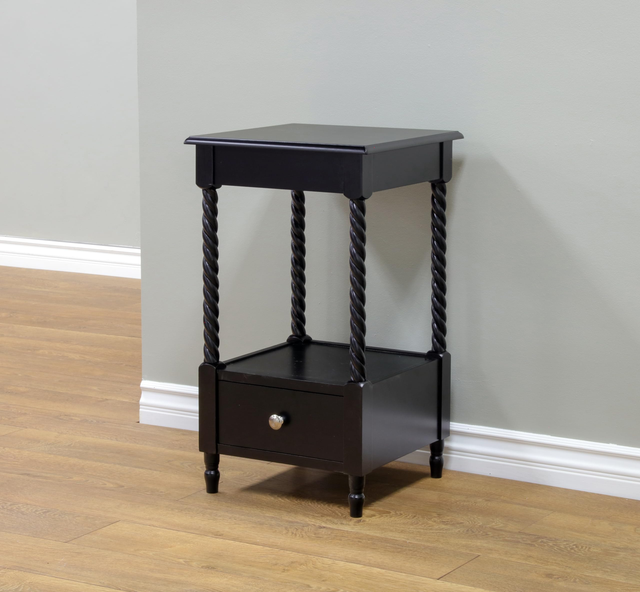 Frenchi Home Furnishing Night Stand - Modern Bedside End Table with Storage Drawer, Wooden Nightstand for Bedroom, Living Room, Office - Perfect for Storing Books, Lamps & Bedroom Essentials
