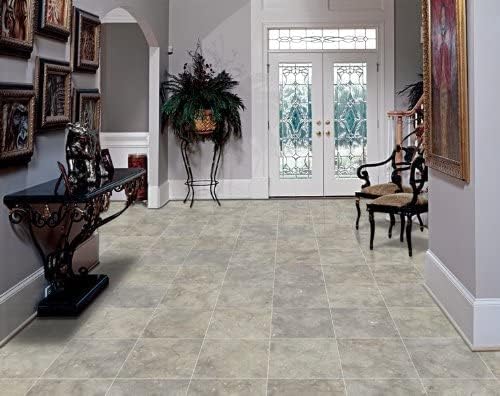 12x12 Seagrass Limestone Honed Wall & Floor Tile - Natural Stone Tile Pack (10 Tiles, 10 sq ft) - Perfect for Bathroom, Kitchen Backsplash, and Living Room Accent Walls