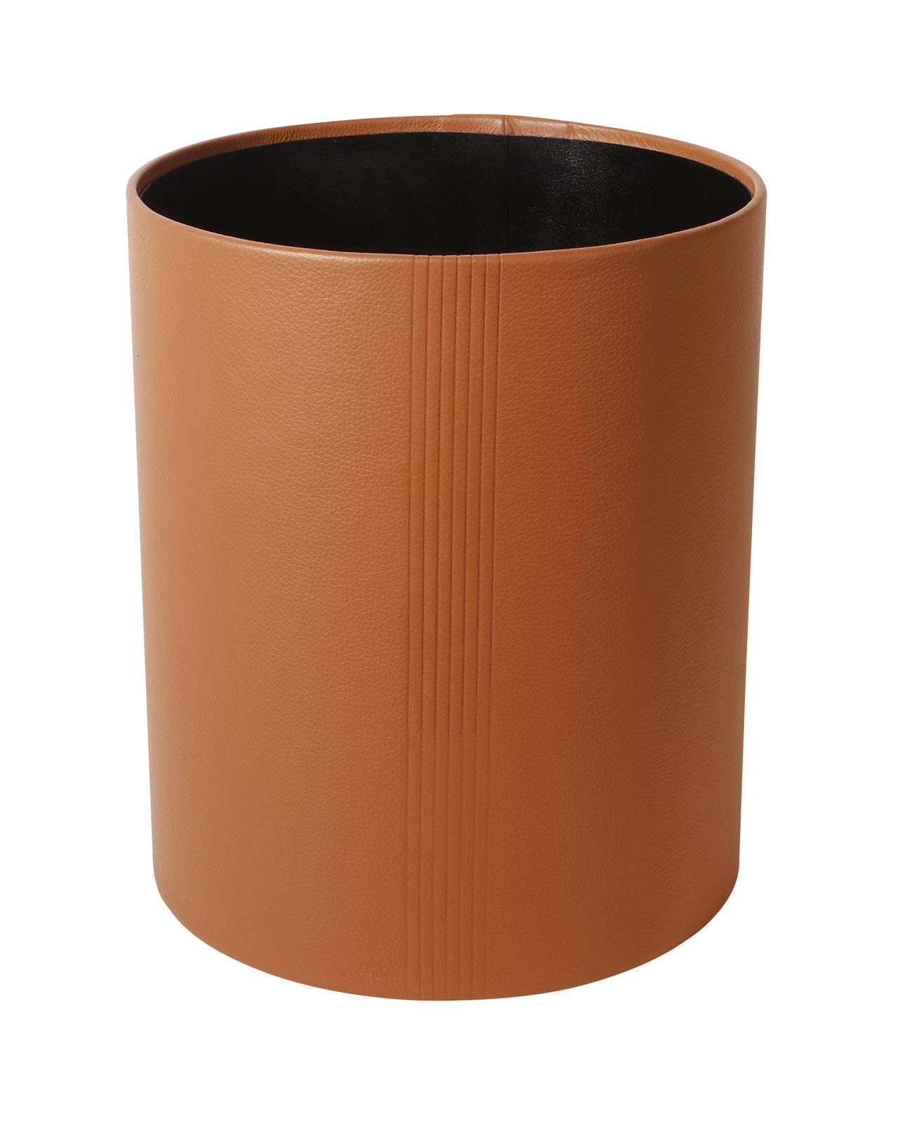 Premium Leather Desk Set with Paper Basket - Elegant Office Accessories for Home & Workspace | Terracotta Style for Organized Desks