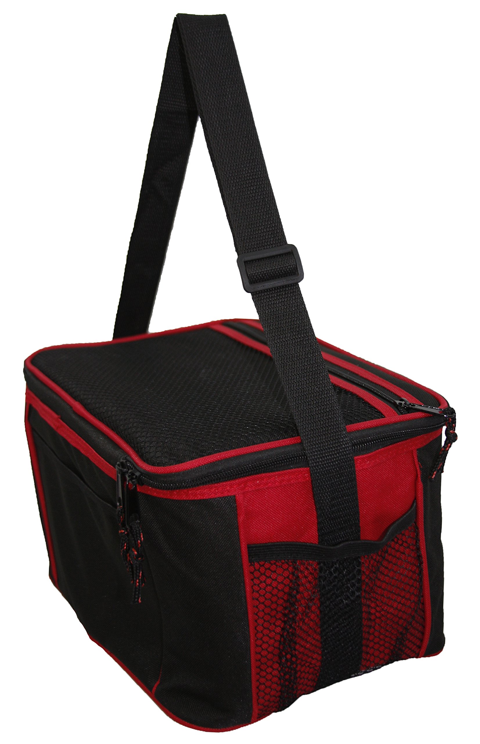 Premium 12-Pack Large Insulated Cooler Bags - Heavy Duty Polyester Material for Picnics, Camping, Beach Trips & Outdoor Adventures