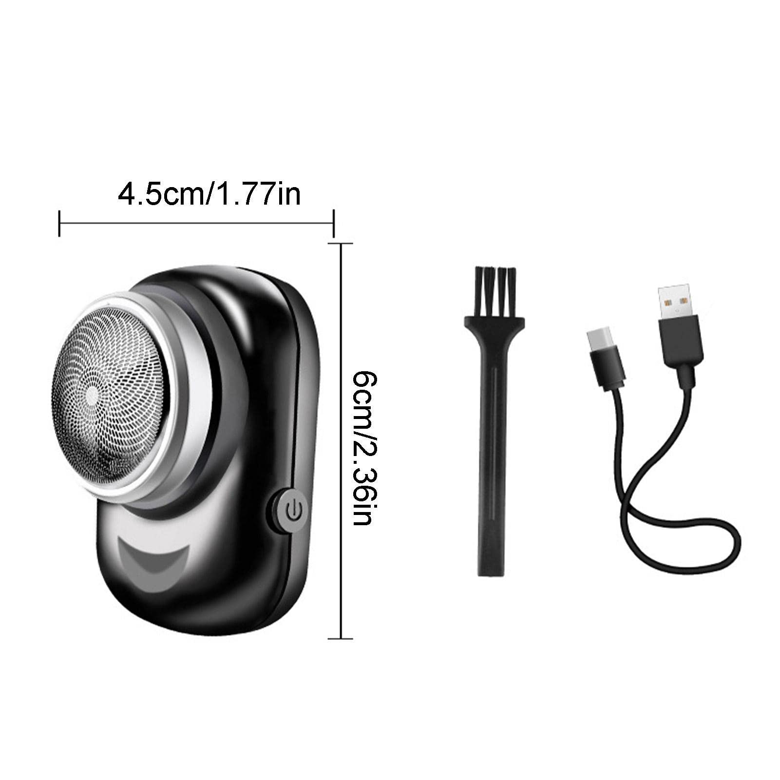 IBUGER Electric Shaver for Men - Waterproof Wet/Dry USB Rechargeable Travel Beard Trimmer | Compact Pocket Size for Home, Car & On-the-Go Grooming | Perfect for Business Trips, Gym Bags & Daily Commute