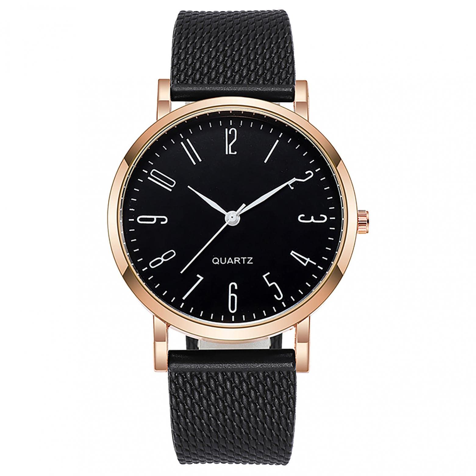 Luxury Men's Quartz Wrist Watch - Stainless Steel Business Watch with Round Dial & Minimalist Design - Perfect for Office, Formal Events & Everyday Wear
