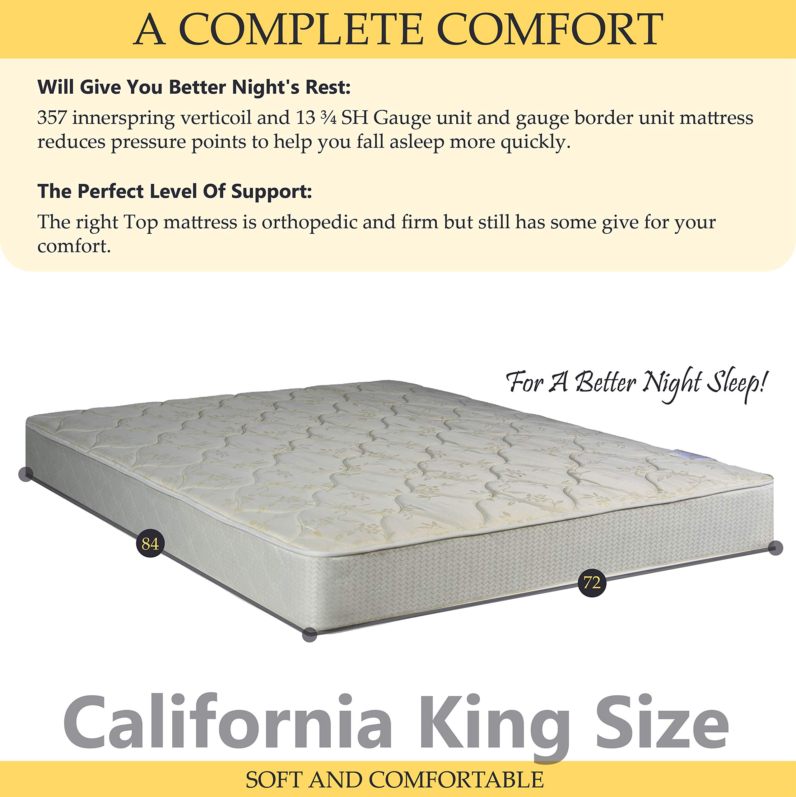 9-inch Tight Top Innerspring Mattress & 4