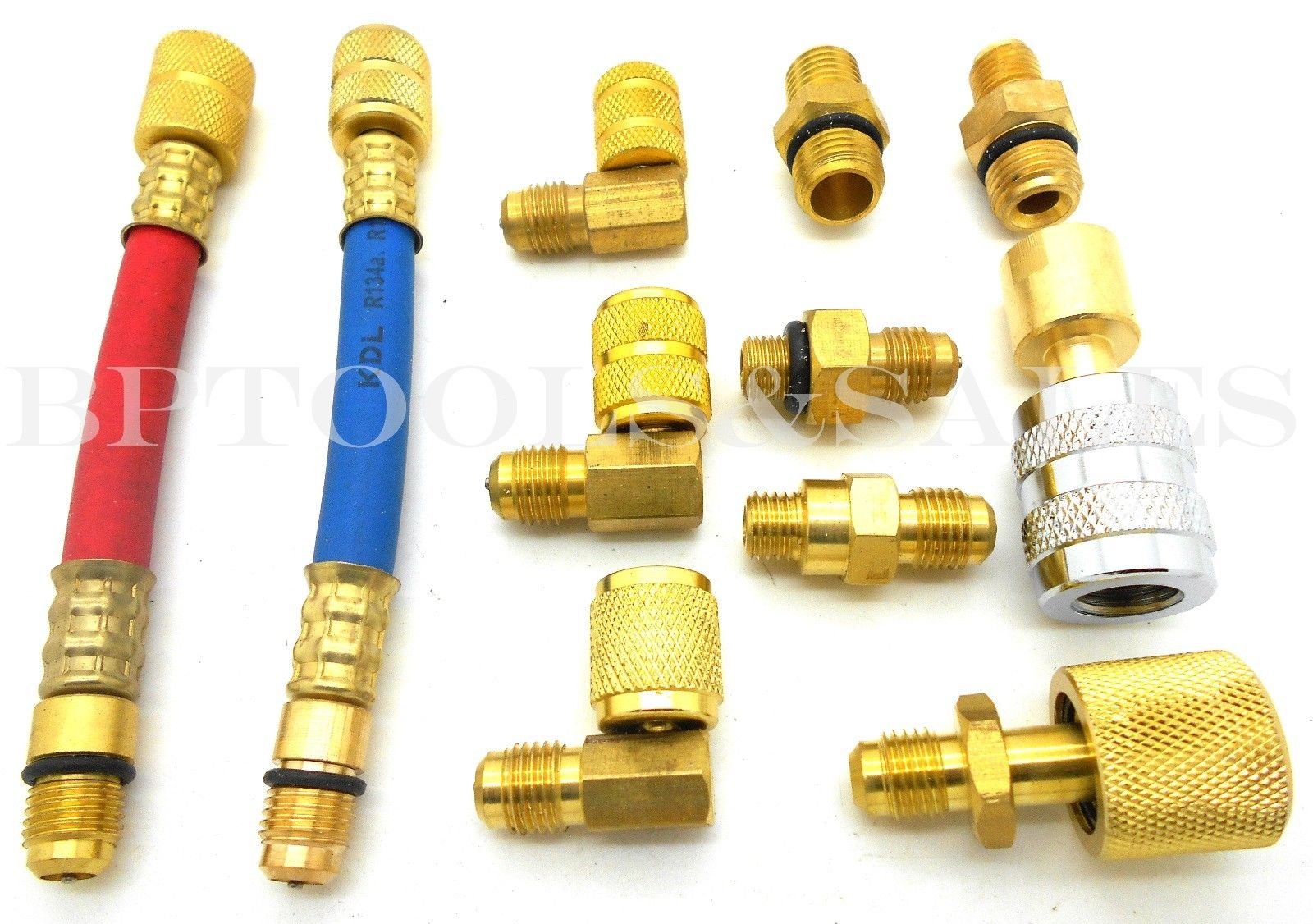 Professional A/C Refrigerant Charging Hose Set - AC Manifold Gauge Kit for Auto Air Conditioning Repair & Maintenance | Perfect for Mechanics & DIY Car AC Service