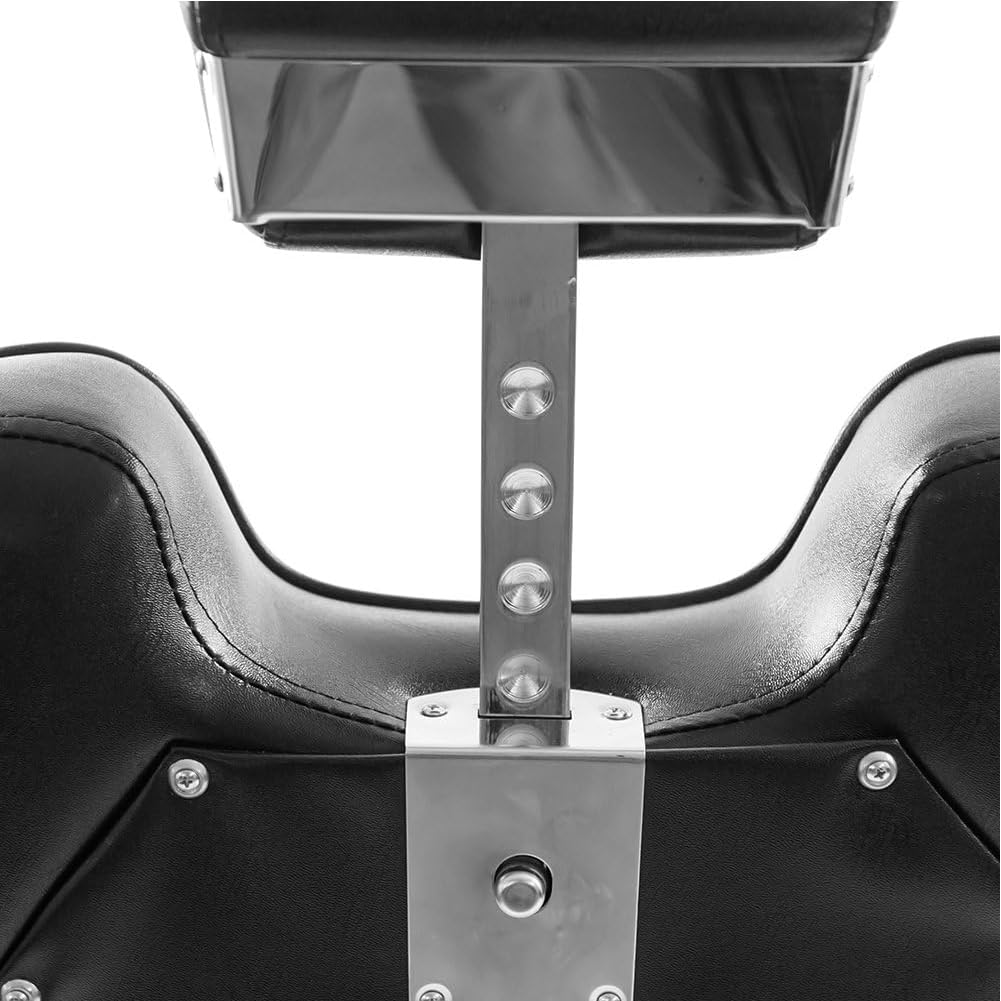 Professional Barber Chair for Hair Stylists - Adjustable Reclining Salon Chair with Swivel Base & Headrest - Heavy Duty Beauty Equipment for Hairdressing, Styling & Shampoo Services - Perfect for Barber Shops, Salons & Spa Businesses