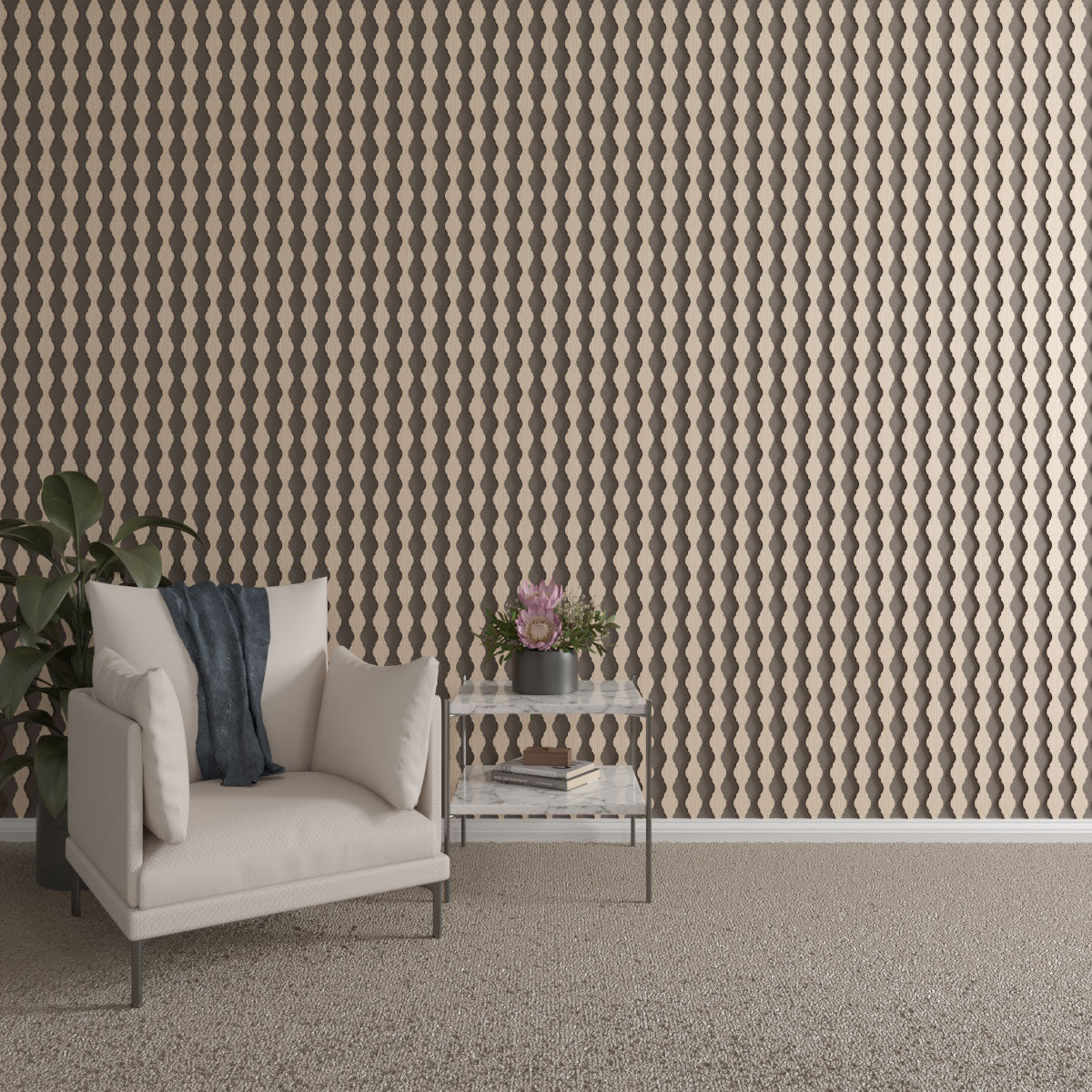 Casablanca Adjustable Wood Slat Wall Kit - DIY Modern Acoustic Panel for Home & Office Decor - Perfect for Living Room, Bedroom, or Workspace Soundproofing