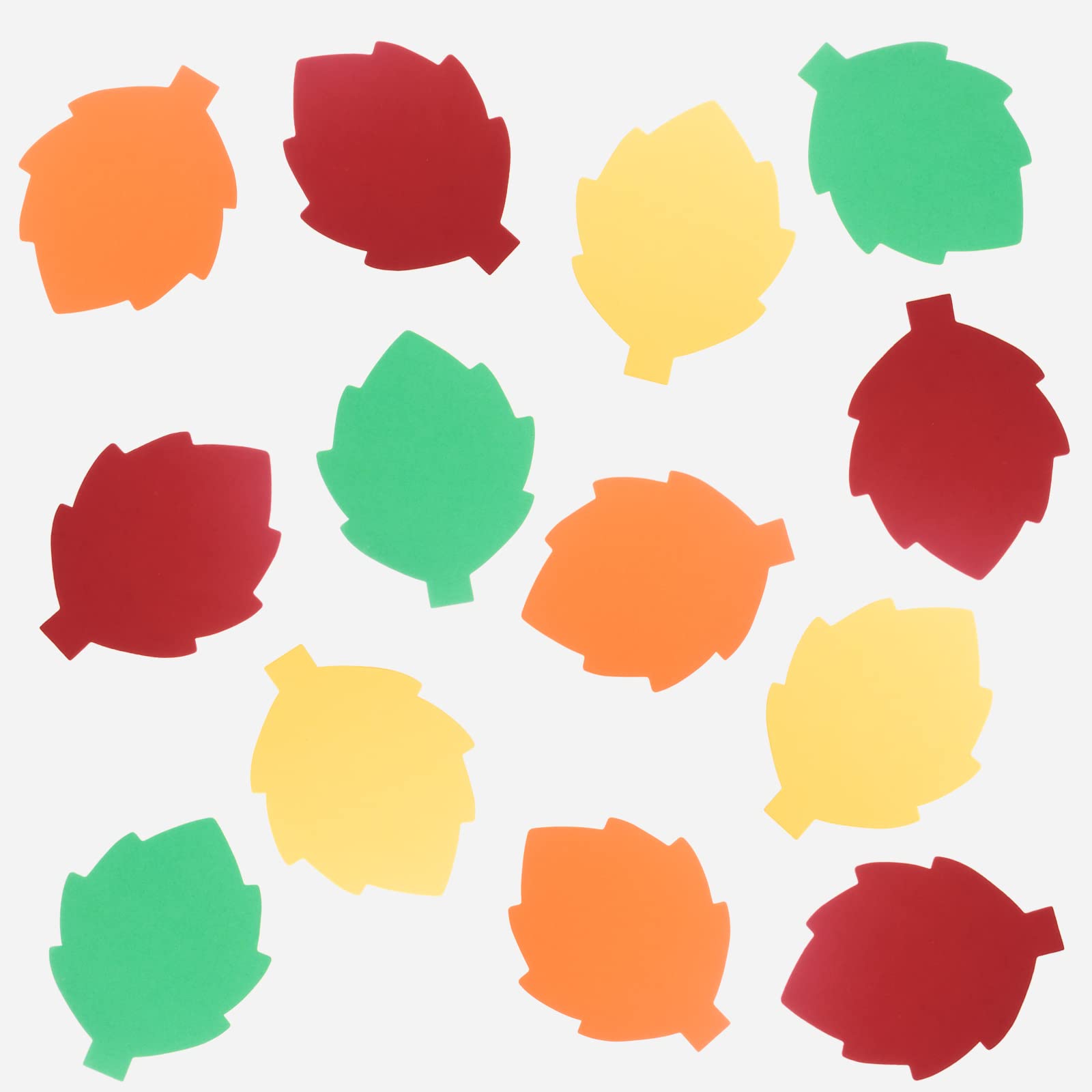 72Pcs Assorted Color Fall Paper Leaf Cutouts - Autumn Thanksgiving Classroom Decor, DIY Bulletin Board Accents, Seasonal Party & Home Decoration Supplies