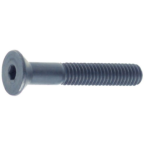 5/8-11 x 3 Inch Black Heat Treated Alloy Steel Flat Head Cap Screws - High Strength Fasteners for Automotive, Machinery & Construction Applications