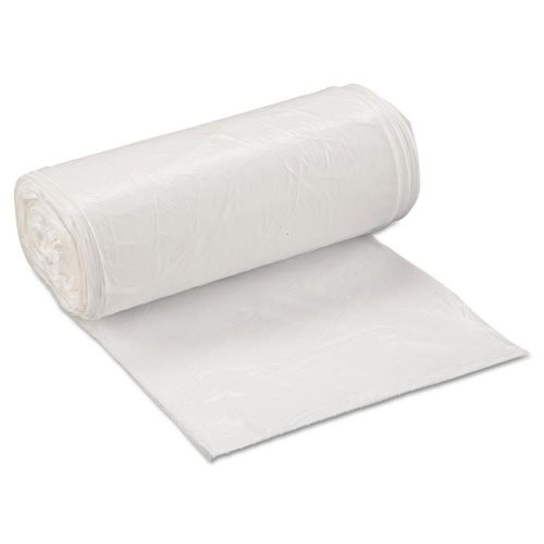 Extra Heavy Duty White Low Density Can Liner Rolls - 30 Gallon Trash Bags for Kitchen, Office & Outdoor Use