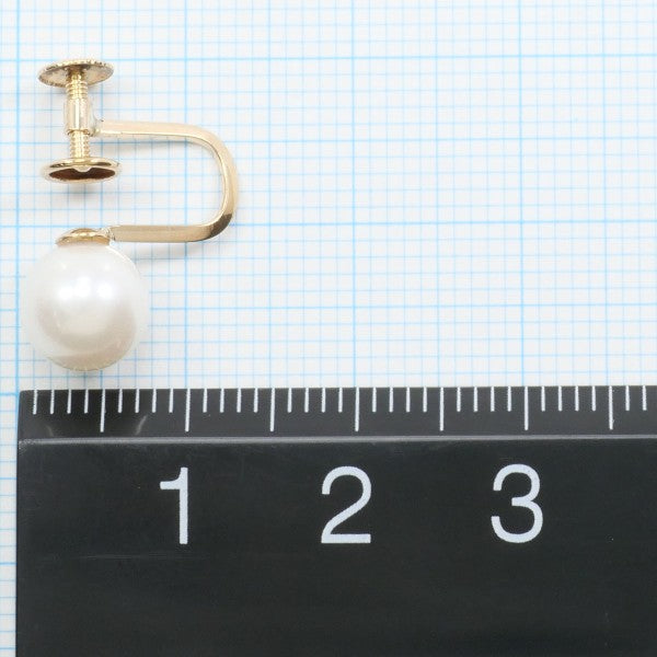 18K Yellow Gold Pearl Earrings for Women – Elegant Stud Earrings with Freshwater Pearls – Perfect for Weddings, Parties & Special Occasions