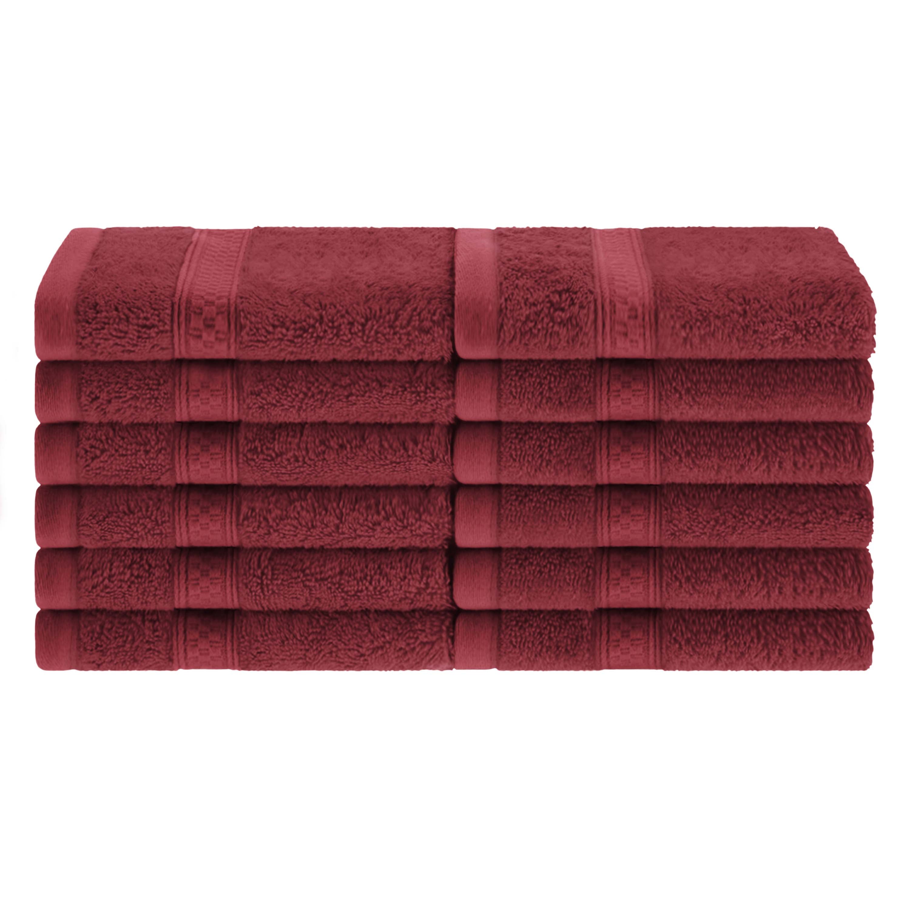 12-Piece Rayon Bamboo Blend Face Towel Set | Soft & Absorbent | Perfect for Spa, Gym & Travel
