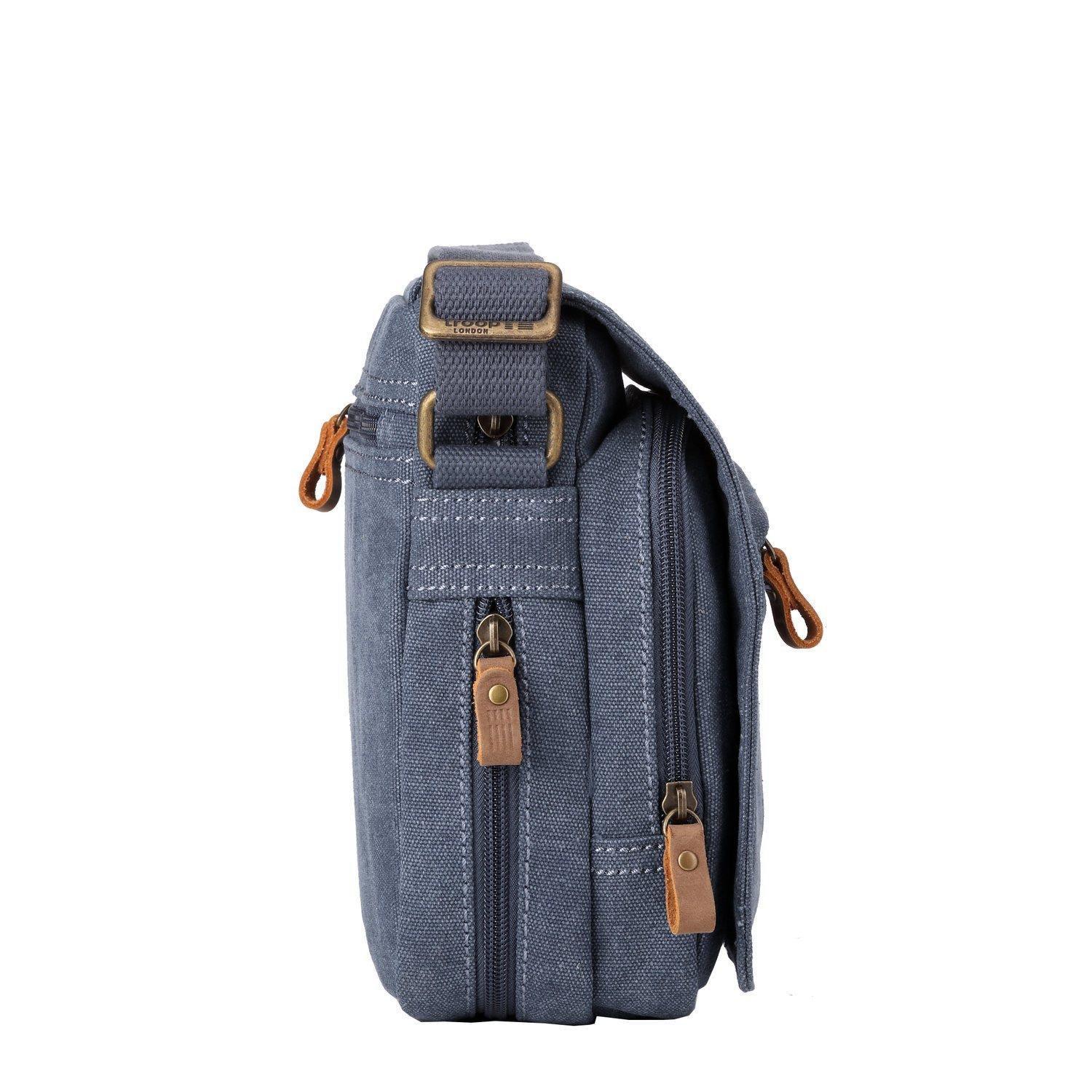 TRP0239 Troop London Classic Canvas Crossbody Bag - Stylish & Durable for Travel, Work & Everyday Use