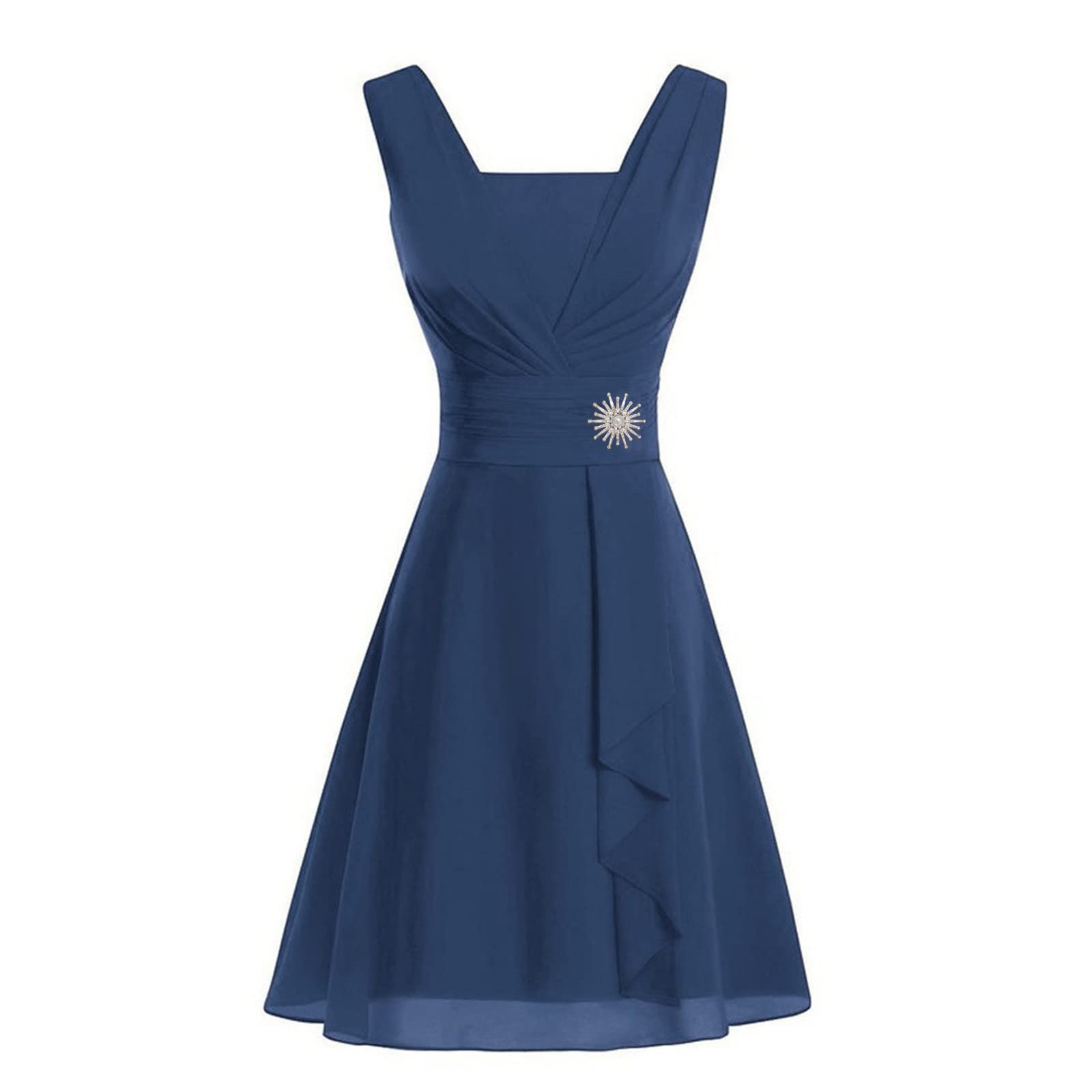 Elegant Women's Formal High Waist Party Dress - Semi Casual Ball Gown for Prom, Cocktail, Wedding & Bridesmaid Occasions | Perfect for Evening Events, Galas & Special Celebrations