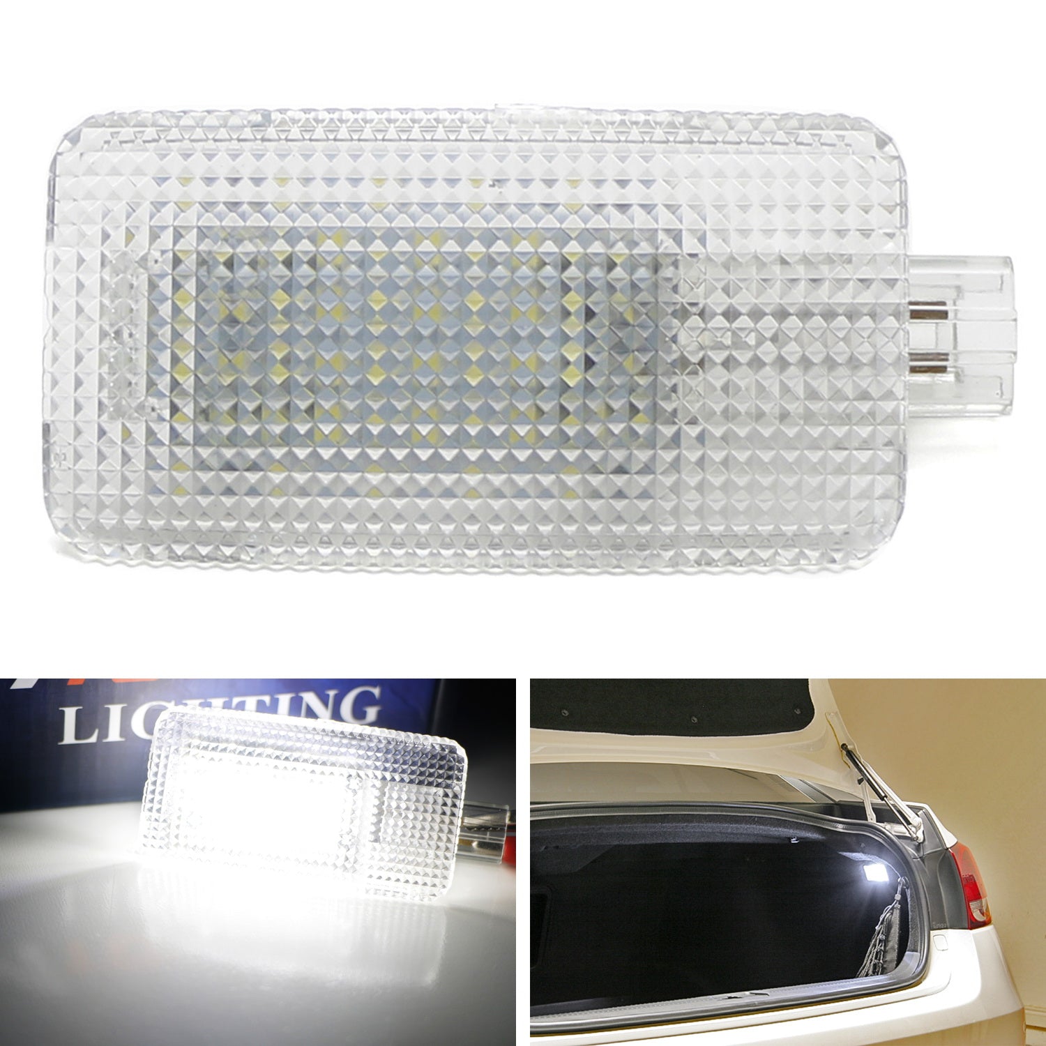 2W High Power White Full LED Trunk Cargo Area Light Assembly for Lexus & Toyota - Bright Interior Lighting for Nighttime Loading and Organizing