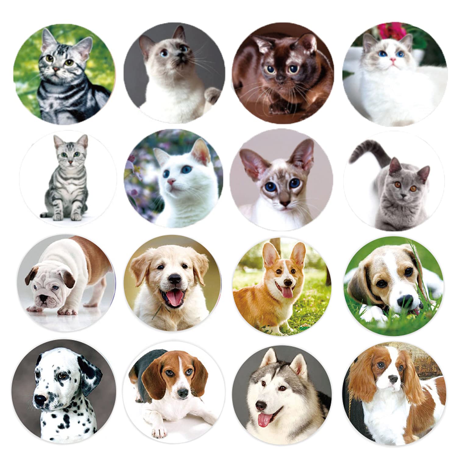 1000 Pcs Cute Dog and Cat Stickers for Kids - Fun Animal Design Stickers for Birthday Parties, Classroom Rewards, Teacher Gifts & School Giveaways - Perfect for Scrapbooking, DIY Crafts & Kids Activities