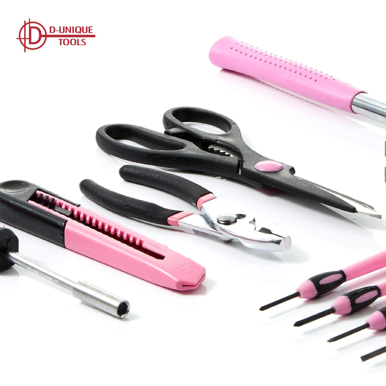 39-Piece Pink Tool Kit Set - Essential DIY Home Repair Tools for Household, College Students, Women & Men | Perfect for Small Fixes, Apartment Maintenance & Craft Projects