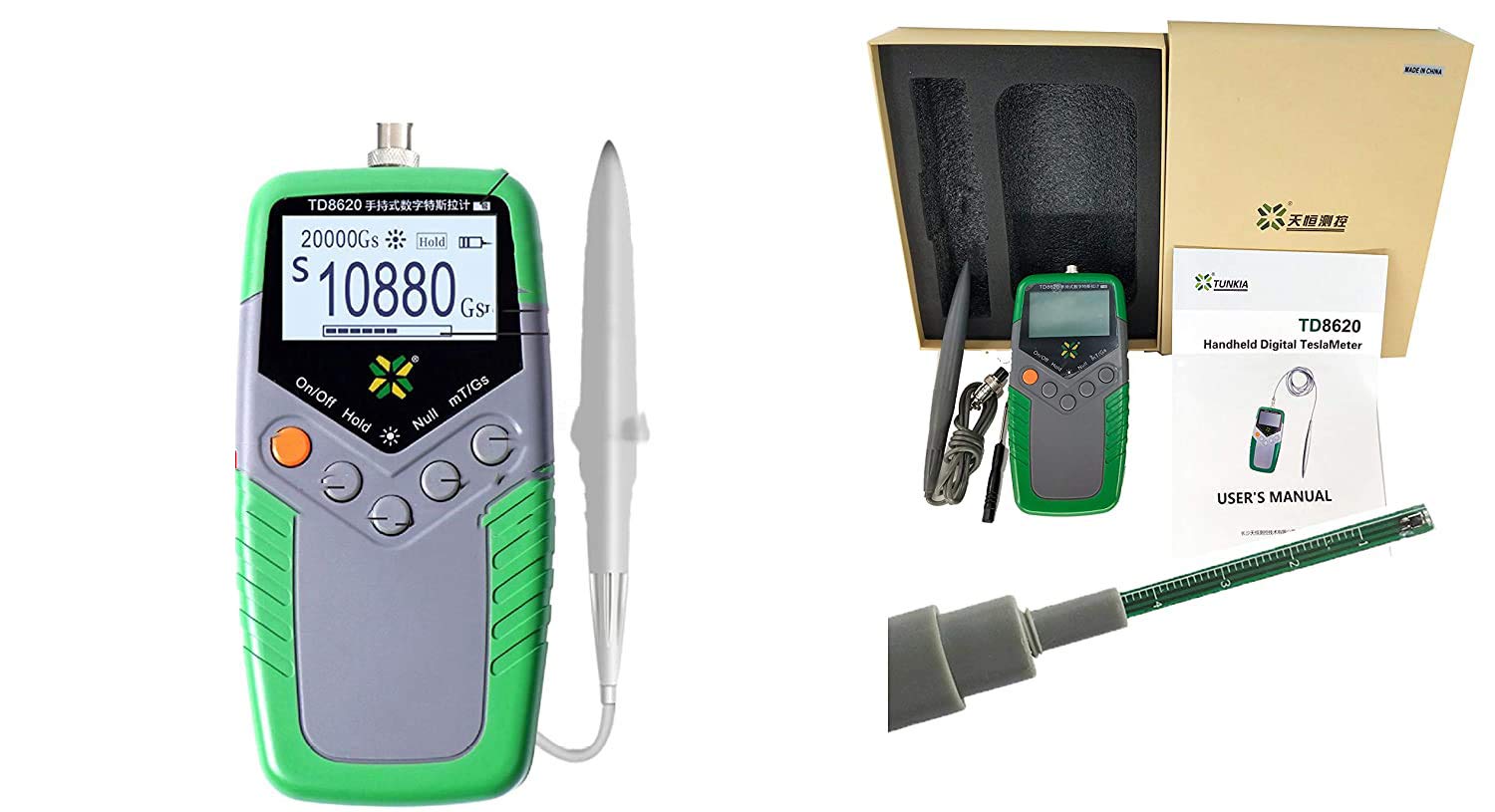 High Precision 5% Accuracy Digital Gauss Meter - Permanent Magnet Tesla Meter with mT/G Unit Switch, Surface Magnetic Field Tester for Industrial & Scientific Applications - Perfect for Magnet Research, Quality Control, and Educational Labs