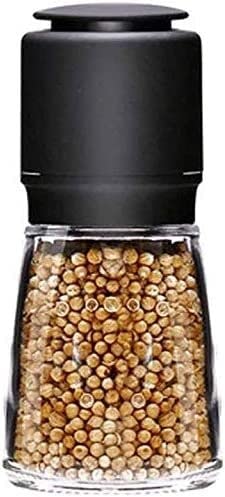 Premium Stainless Steel Salt and Pepper Grinder Set - Manual Adjustable Mill with Dual Clear Acrylic Chambers - Refillable Spice Shaker for Freshly Ground Seasonings - Perfect for Kitchen, Dining Table & Outdoor Cooking