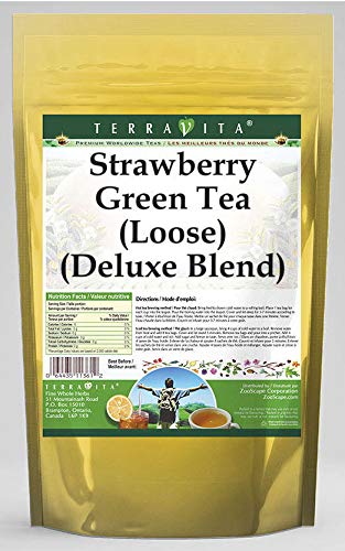Premium Strawberry Green Tea Loose Leaf - Deluxe Blend, 4 oz (3 Pack) | Refreshing Iced Tea & Relaxing Hot Beverage for Home & Office