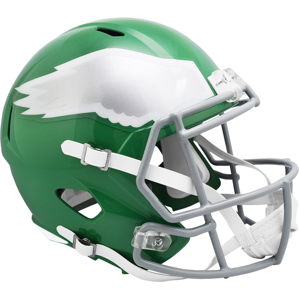 Philadelphia Eagles Speed Replica Football Helmet 2023 Kelly Green - Authentic NFL Collectible for Fans, Home Decor & Game Day Display