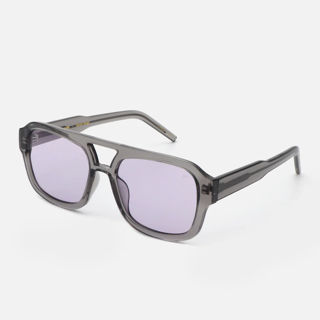 A. Kjaerbede Grey Transparent Kaya Sunglasses – Stylish UV Protection for Outdoor Activities & Fashion