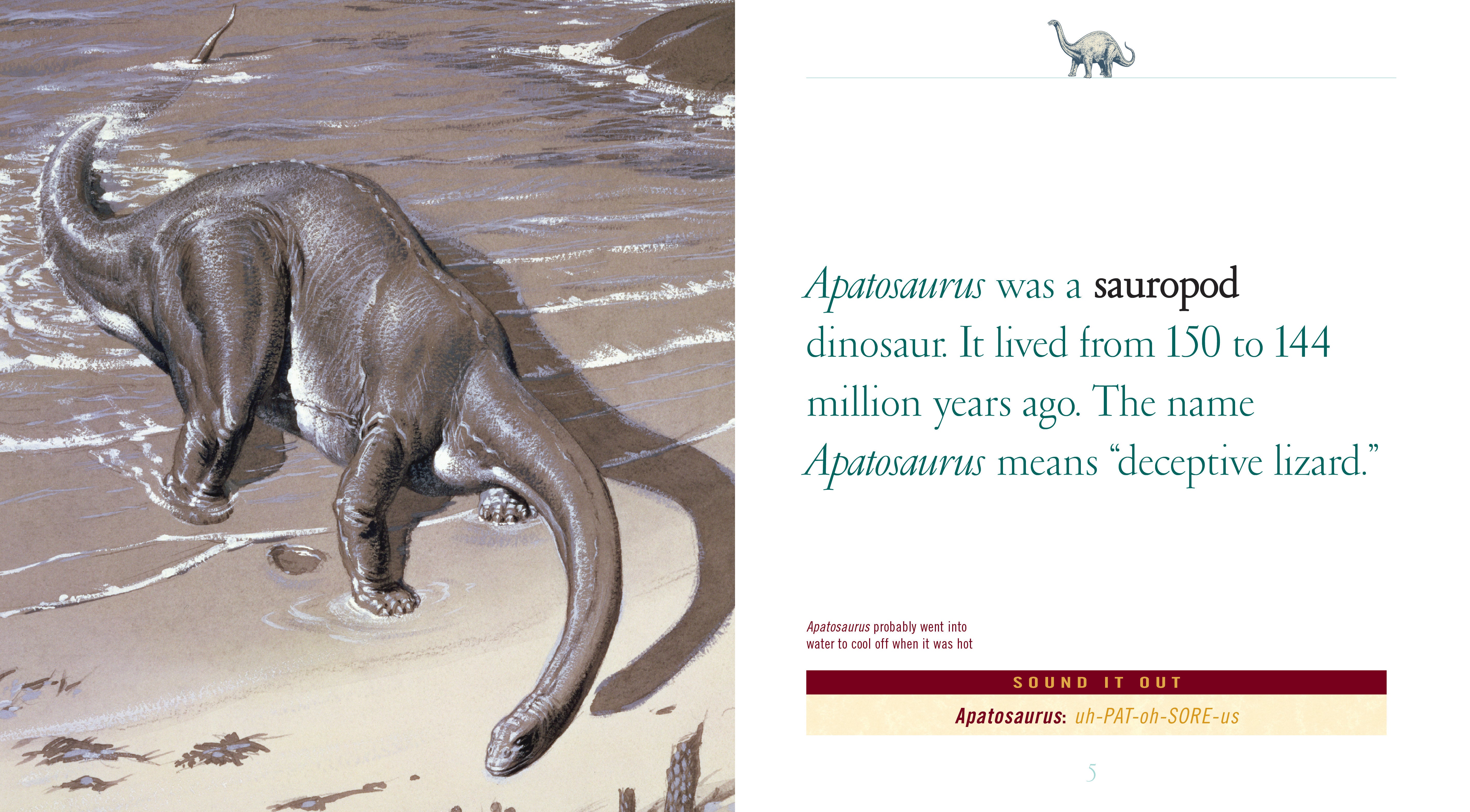Apatosaurus Dinosaur Book 9781608181162 - Educational Kids Book for Learning & Fun, Perfect for School Projects & Bedtime Stories