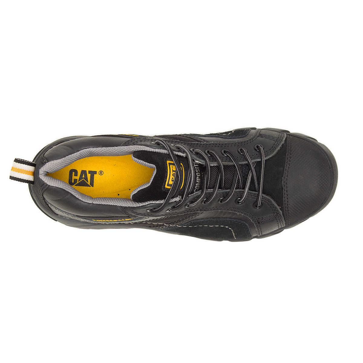Caterpillar Men's Argon Composite Toe Work Boots - Steel Toe Safety Shoes for Construction, Warehouse & Industrial Work - Waterproof & Slip Resistant