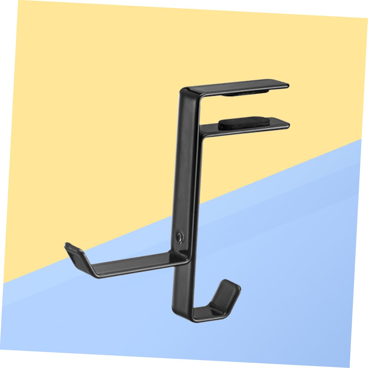3-Piece Metal Headset Shelf Rack - Space-Saving Headphone Holder & Earphone Stand for Desk Mount, Wall Mount, or Closet Organization - Perfect for Gaming, Office, and Home Use