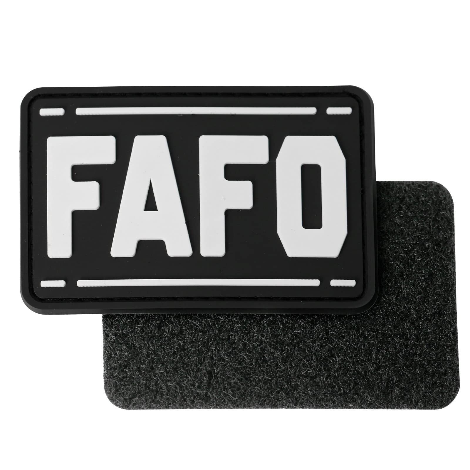 FAFO PVC Patch - Funny 'Fuck Around and Find Out' Tactical Morale Patch | Hook and Loop Backing for Military Gear, Backpacks, Dog Harnesses & Hats | Perfect for Outdoor Adventures, Airsoft Games & Tactical Enthusiasts