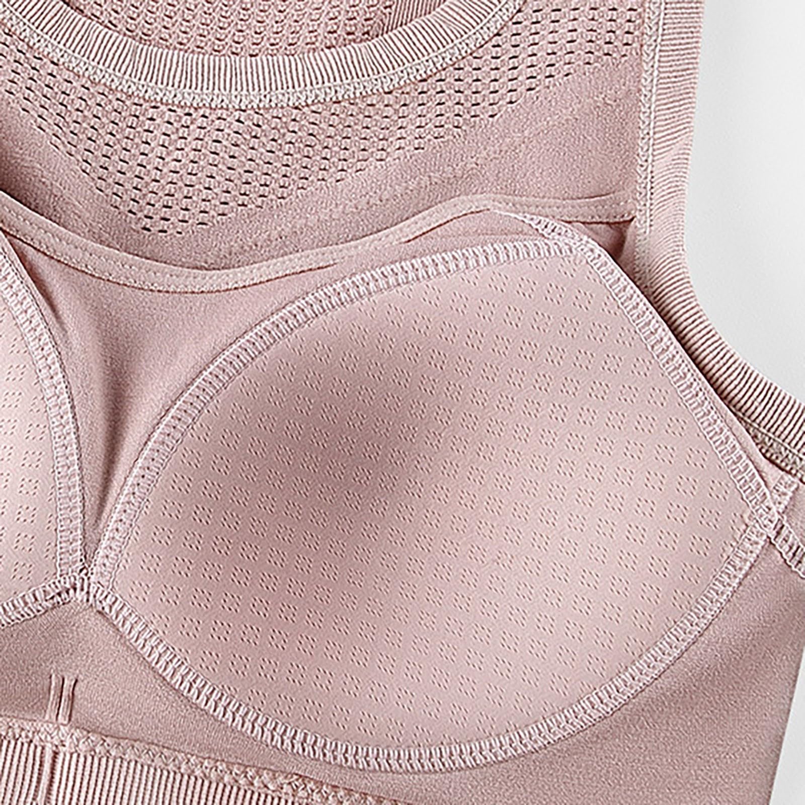 Women's Mesh Sports Bras - Racerback Padded Workout Tank Top with Wireless Support | Breathable Yoga & Gym Sports Bra for Summer | Perfect for Running, Fitness Training & Activewear