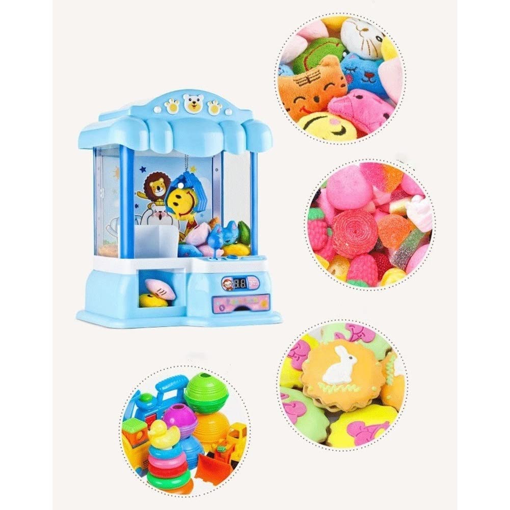Pink Mini Electric Claw Machine Toy for Kids - Coin-Operated Candy & Doll Catcher Game, Fun Home Arcade Gift for Birthday & Parties - Perfect for Playrooms, Game Nights & Carnival-Themed Events