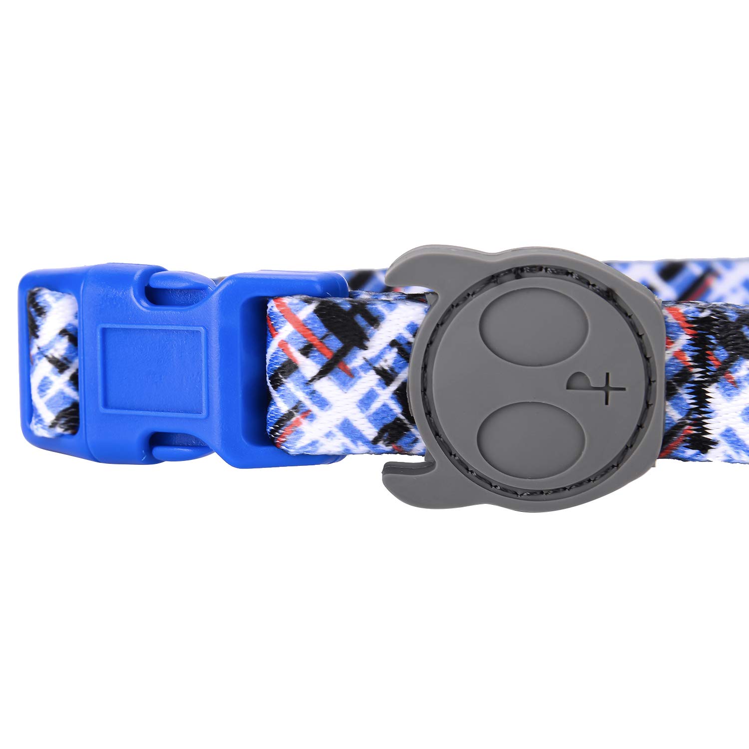 Premium Adjustable Large Dog Collar - Heavy Duty & Soft Nylon Pet Collar with Stylish Abstract Pattern for Puppies, Adult Dogs - Perfect for Outdoor Walks, Training & Indoor Comfort (Girls & Boys)