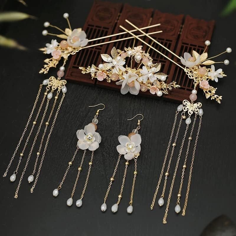Elegant Hanfu Hair Sticks for Women - Bridal & Wedding Accessories - Style 1 Headdress for Ancient Costume & Hanfu