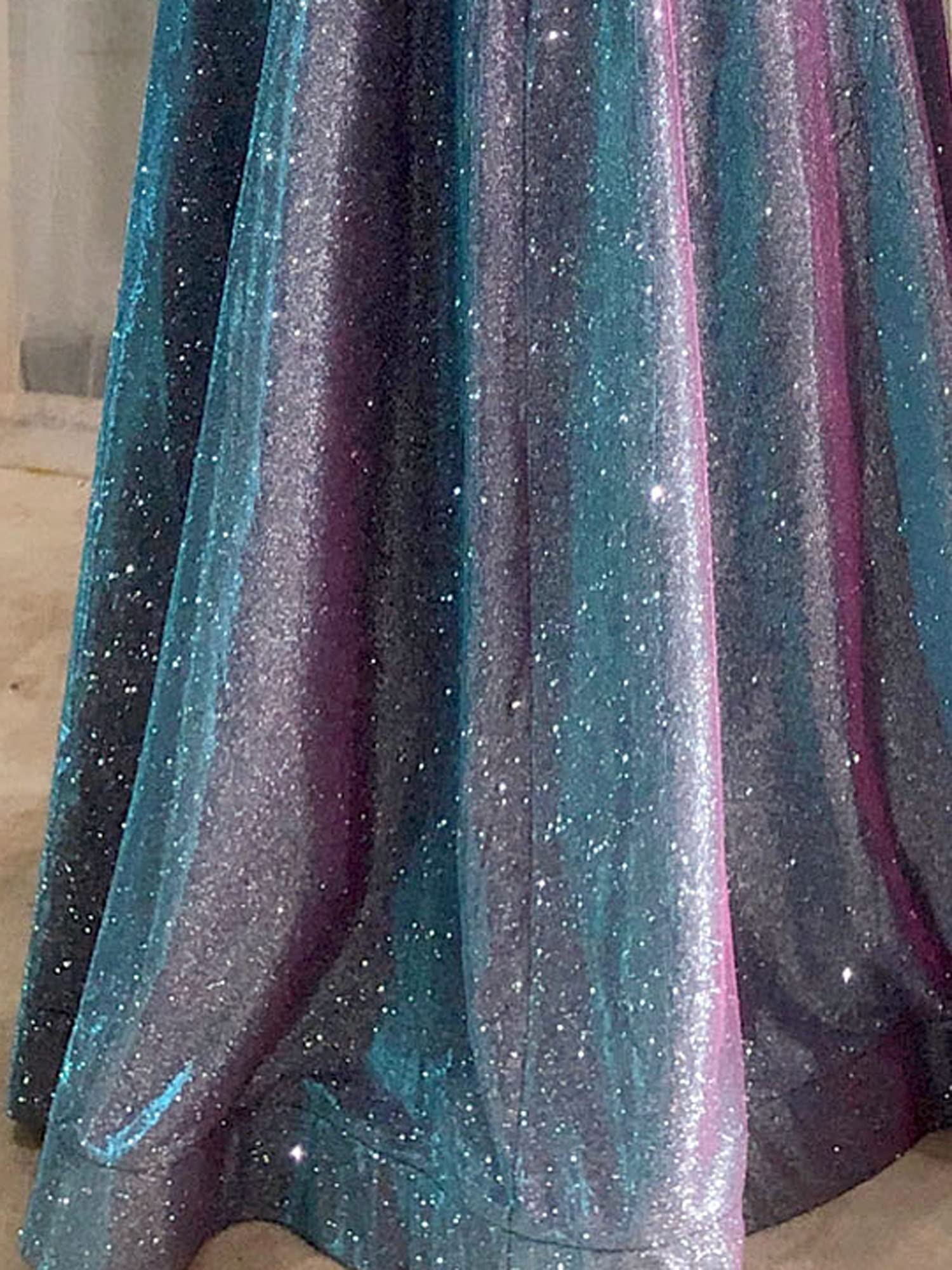 Elegant Off-the-Shoulder Glitter Prom Dress for Women - Formal Evening Gown with Pockets | Perfect for Homecoming, Wedding Guest & Cocktail Party