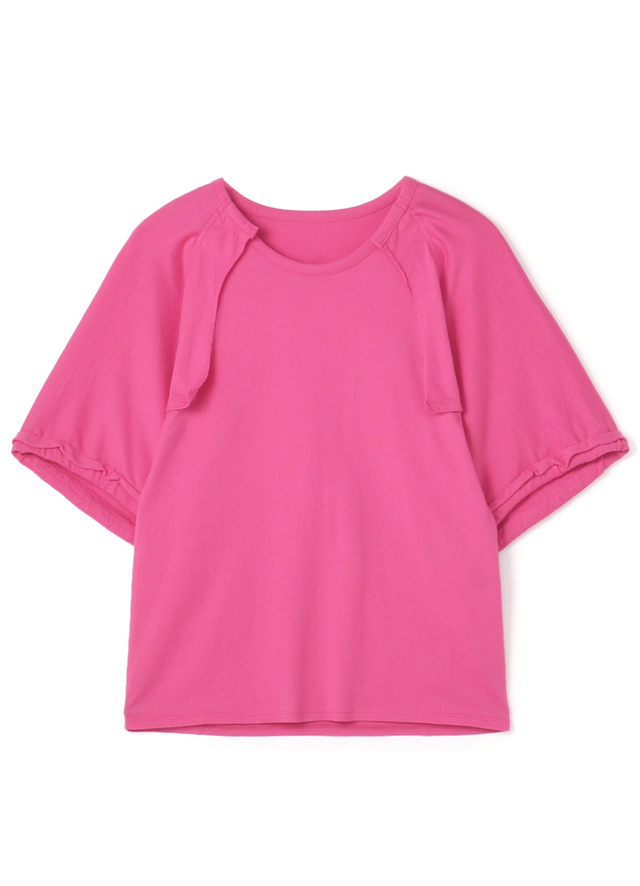 CORMA Plain Stitch Sleeve Strings Short Sleeve Shirt - Casual Summer Wear for Men & Women