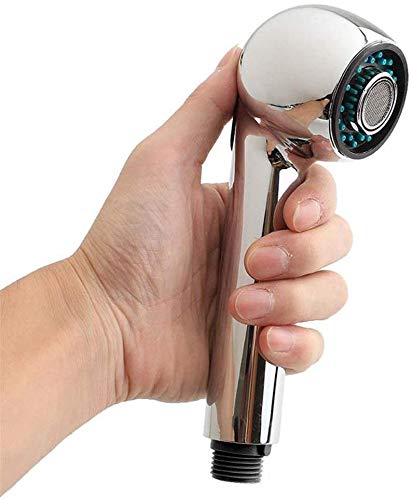 Pull-Out Spray Head Replacement for Kitchen Sink Faucet - 2 Function Shower Sprayer with G1/2 Male Thread Connection - Chrome Finish - Perfect for Washing Dishes, Fruits & Vegetables