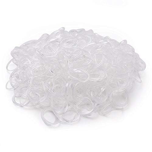 Mr. Pen Clear Elastic Hair Bands - 800 Pack Small Rubber Hair Ties for Women & Girls, No-Slip Ponytail Holders for Daily Use, Workouts & Styling