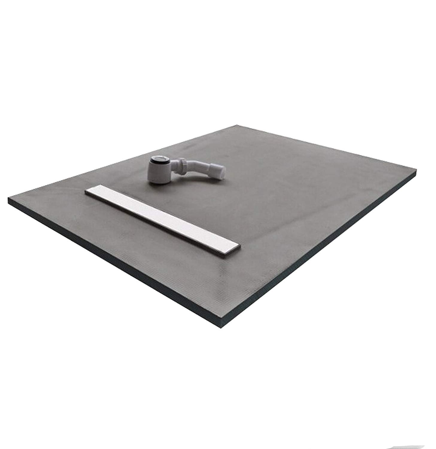 Nassboards Linear Wetroom Shower Tray & Aqua Kit - Waterproof & Watertight Design with Drain, Sealing Tape, Grate & XPS Base - Easy Installation Guide - Perfect for Modern Bathrooms & Spa-Like Showers