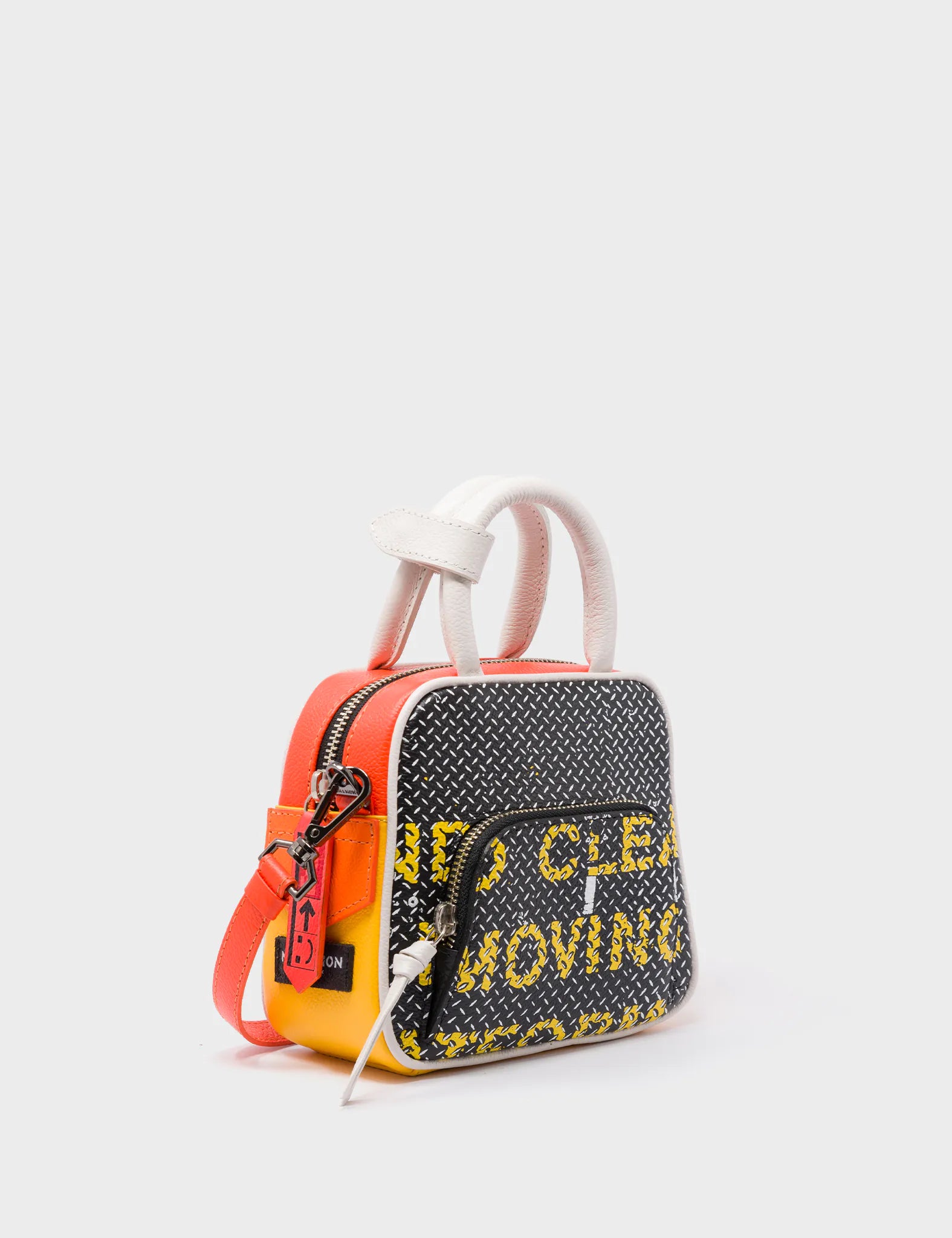 Marino Mini Crossbody Bag - Genuine Vermillion Leather with Subway Platform Design - Perfect for Everyday Use, Travel & Fashion Accessories