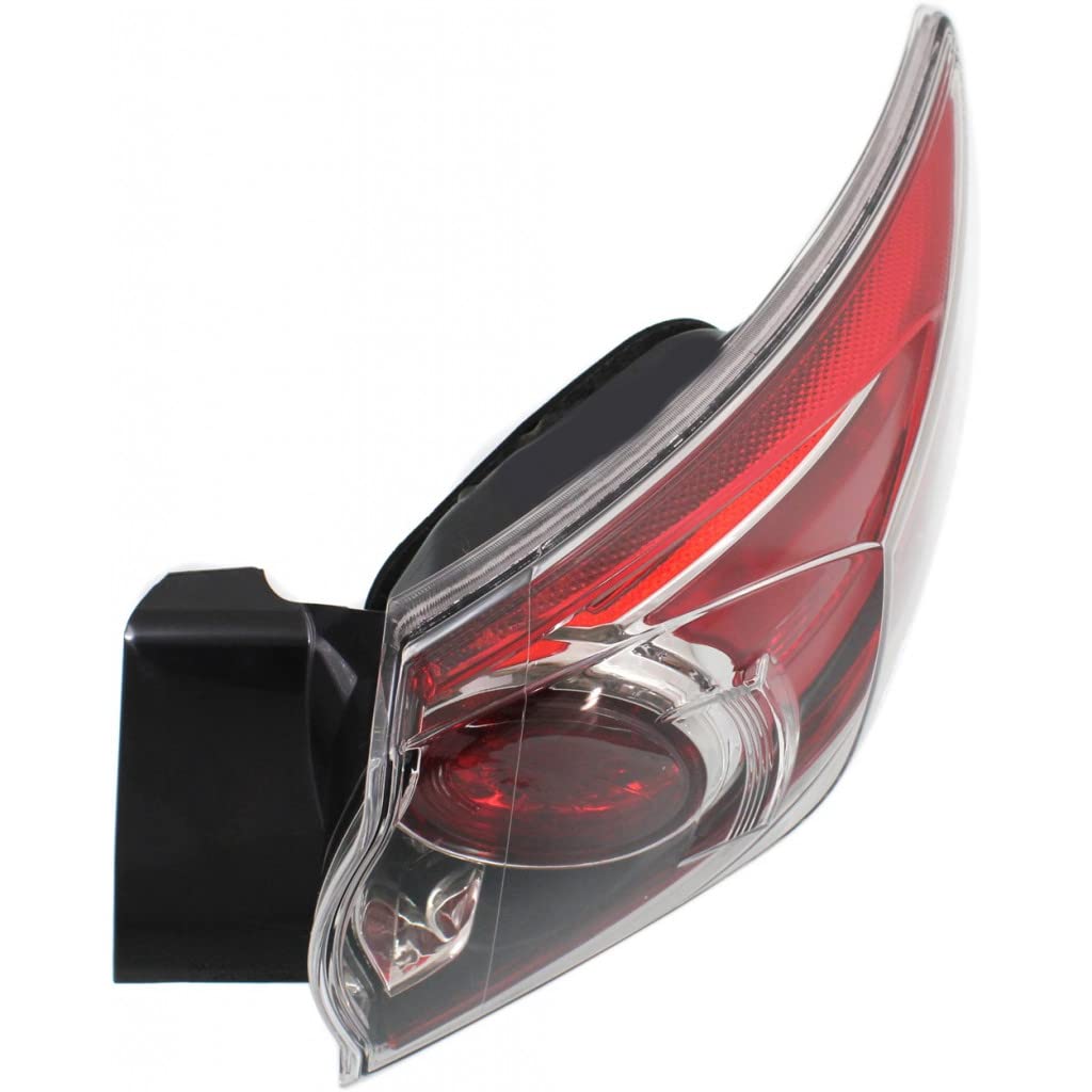 Mazda 3 2010-2013 Right Passenger Side Tail Light Assembly - CAPA Certified Replacement for MA2801147/MA2801147C | Perfect for Hatchback Models | Enhances Rear Visibility & Safety During Night Driving