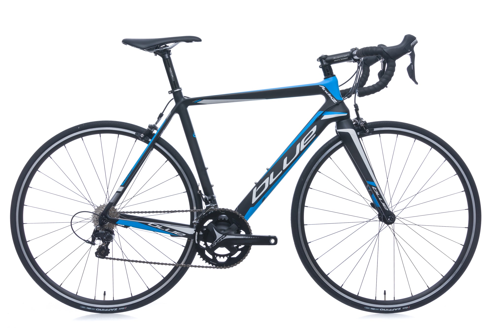 Blue Andaz 55cm Road Bike for Adults - Lightweight Aluminum Frame, 21-Speed Gears (2017 Model) - Perfect for Commuting, Fitness & Outdoor Cycling Adventures