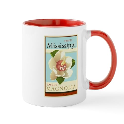 White/Red Inside - Travel Mississippi Mug