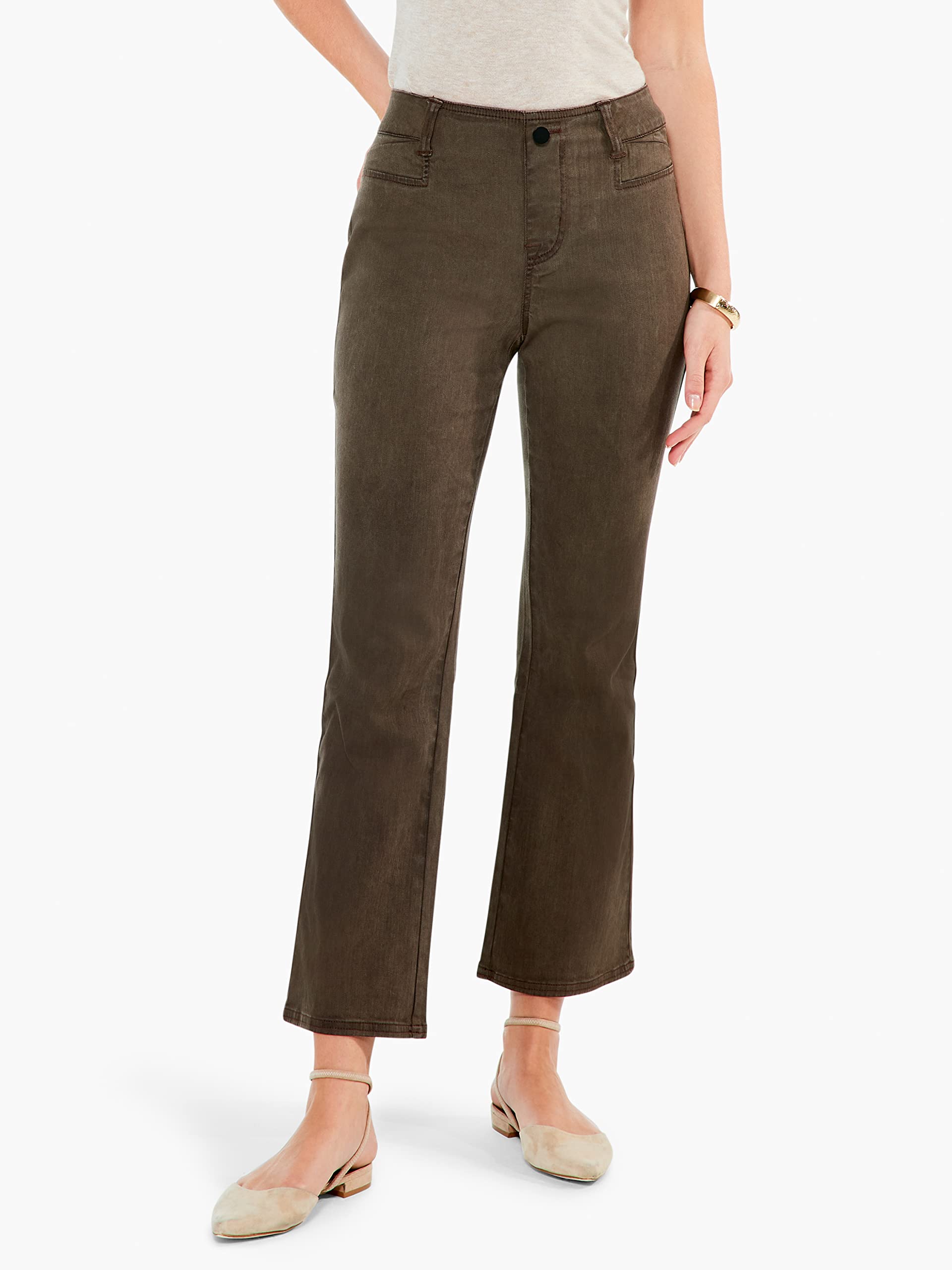 NIC+ZOE Women's All Day Comfort Stretch Demi Boot Denim Jeans - Perfect for Casual Outings, Work & Everyday Wear
