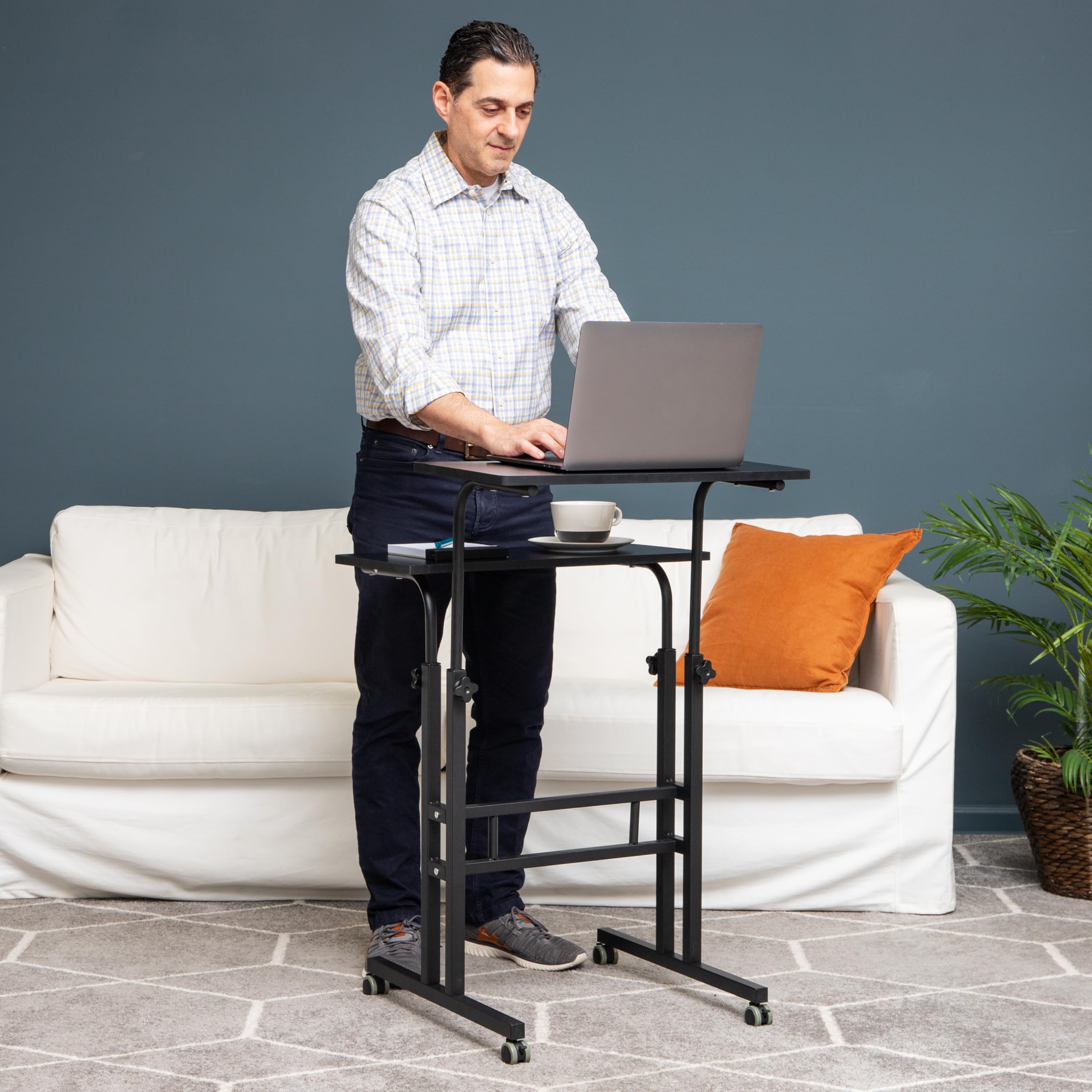Adjustable Height Standing Desk with Wheels - 23.5