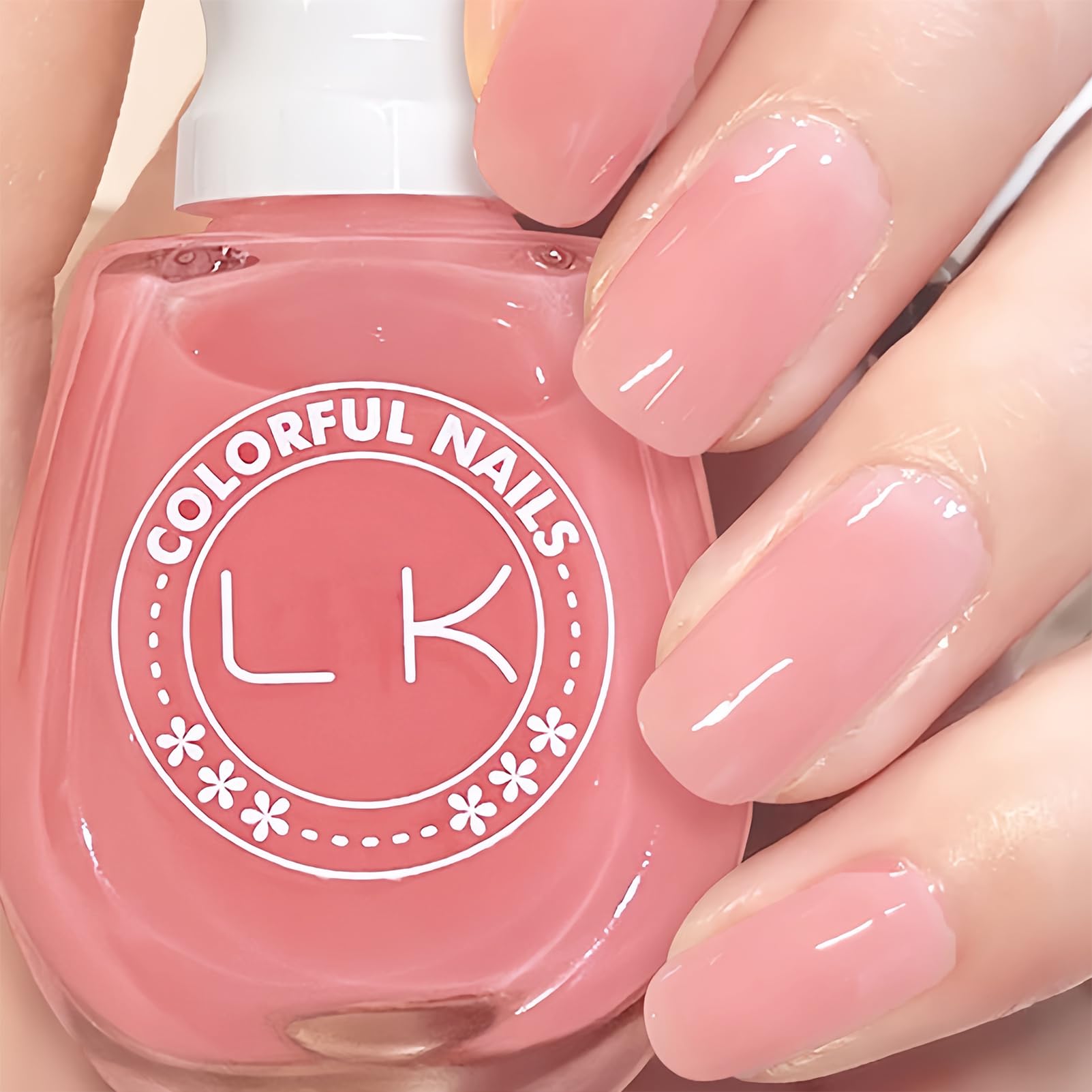 Pink Clear Jelly Nail Polish - High Gloss Transparent Gel Polish for Women & Girls | 13ml Air-Dry Manicure | Perfect for Salon Nail Art, Everyday Wear & Special Occasions