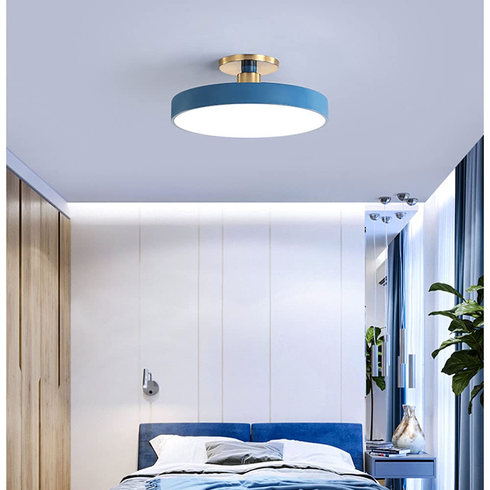 3-Light Color Changing LED Flush Mount Ceiling Light - Modern Dome Fixture with Remote Control for Bedroom, Kitchen, Balcony - Dimmable Recessed Lighting for Home & Office