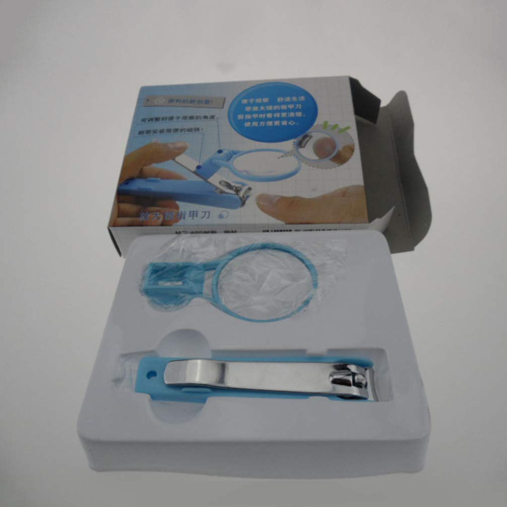 **Professional Nail Scissors & Clipper Set with Magnifying Glass - Safe Baby, Elderly & Children Nail Trimmer - Precise Fingernail & Toenail Cutter for Infants & Seniors - Perfect for Home, Travel & Salon Use**