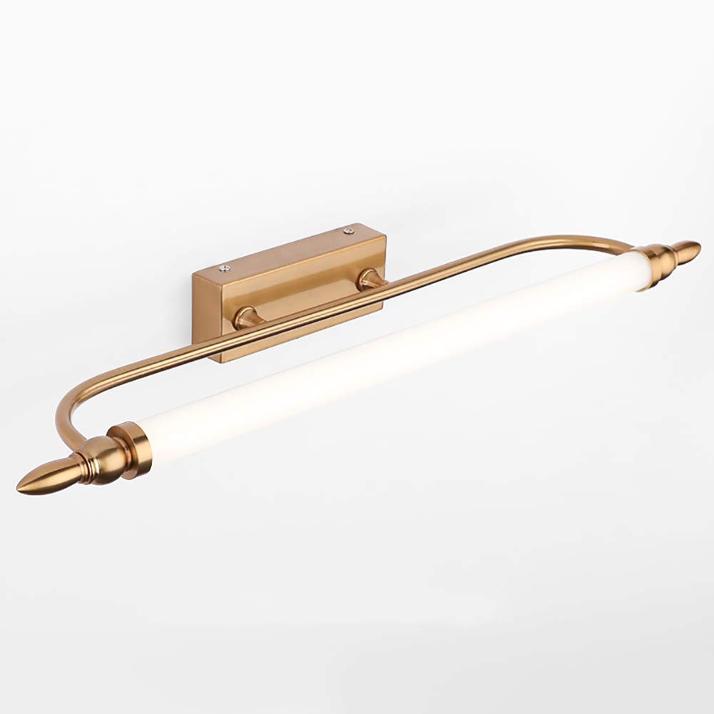 4000K LED Mirror Light - Warm White Makeup Lamp, Bathroom Wall Light Fixture, Vanity Mirror Lighting Strip for Dressing Table (Gold, 75cm/30inch) - Perfect for Bathroom Vanity, Makeup Application & Home Decor