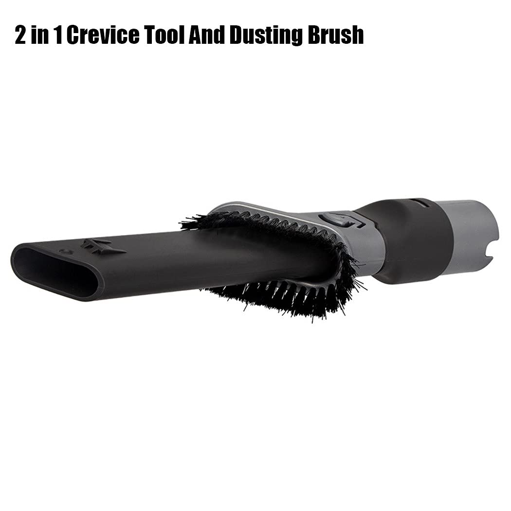 2-in-1 Dusting Brush & Crevice Tool Attachment for Shark Vacuum Cleaners | Perfect for Hard-to-Reach Corners, Furniture Cleaning & Pet Hair Removal