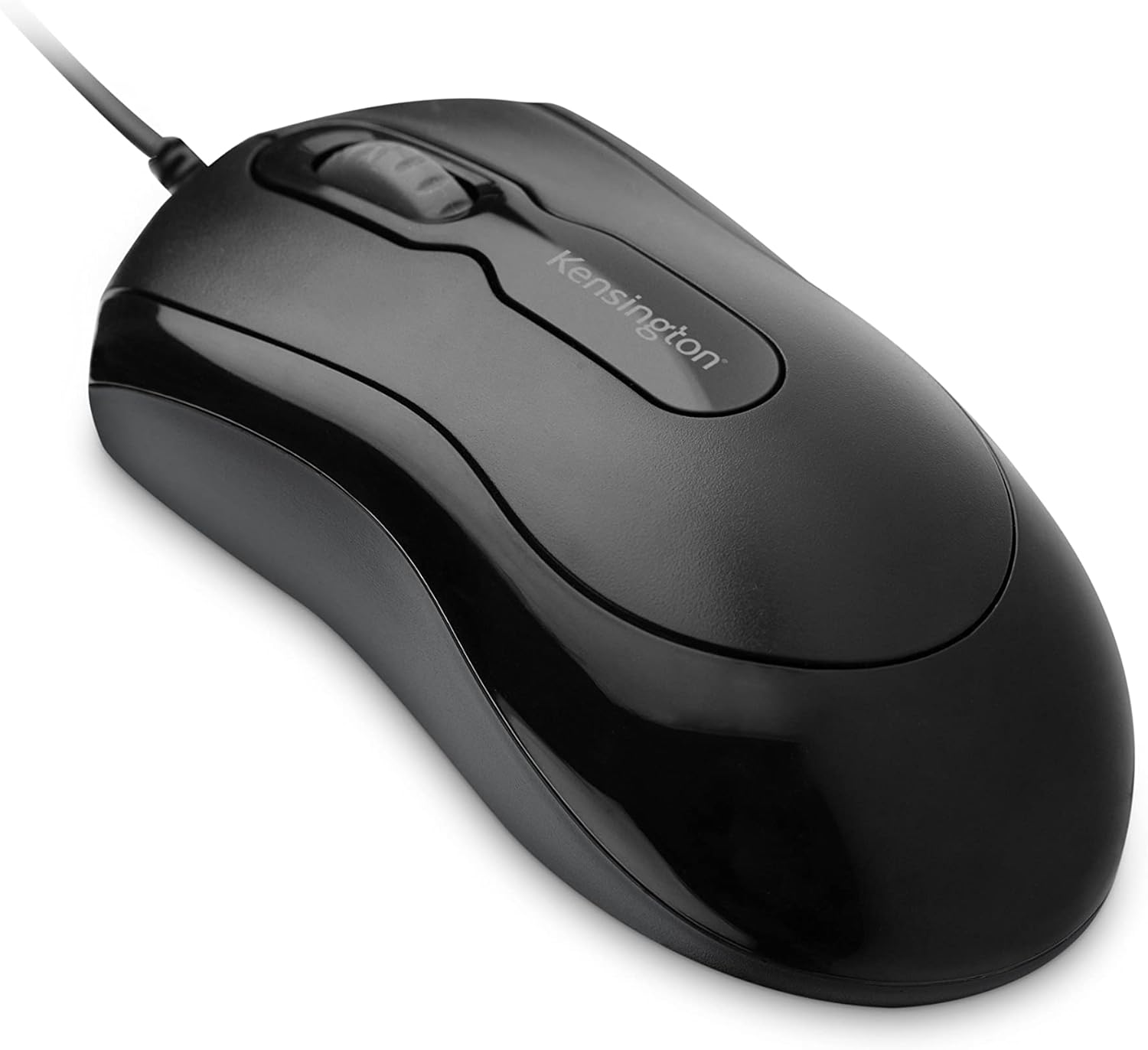 Kensington Wired USB Mouse - Black (K72356US) | Ergonomic Optical Computer Mouse for Office, Home & Gaming Use